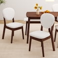 thumbnail image 5 of Ktaxon Solid Wood Dining Table Set for 6, Mid-Century Dining Room Table with 4 Padded Chairs & Bench, 47.3" Dining Room Set for 4~6 Family Use, Walnut, 5 of 7