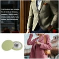 thumbnail image 5 of Unique Bargains 10pcs 32L Fabric Cloth Covered Button 20mm Round Metal Shank Sewing Buttons for Suits Dress Blouses, Light Green, 5 of 5