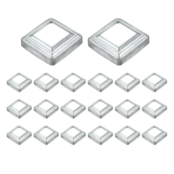 20Pack Post Base Cover, 3x3 Metal Integral Style Post Skirt Porch Column Wrap(1.6x1.6)