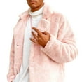thumbnail image 4 of Fgnfyis Mens Winter Jacket Soft Jacket Full Zip Open Front Coat Lightweight Warm Outdoor Casual Wear with Lined Pockets Mens Coats Pink XL, 4 of 5