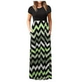 thumbnail image 1 of Robes pour Femmes en Solde à Moins de 15$ Robe Longue Décontractée Sans Manches à Imprimé Géométrique Vert m, 1 of 3