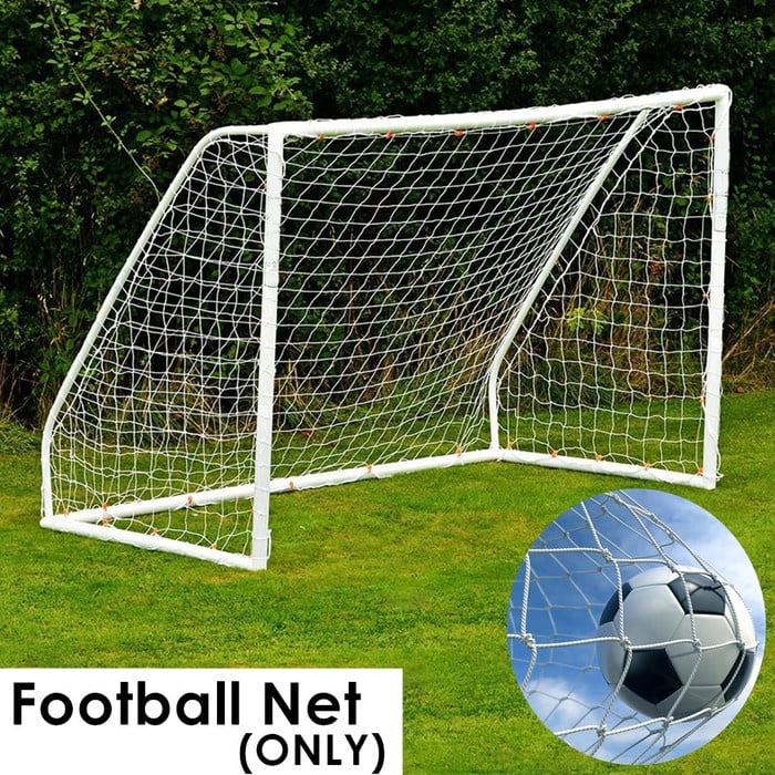 US 24x 8ft Football Net PE for Soccer Goal Post Junior Sports Training Outdoor 