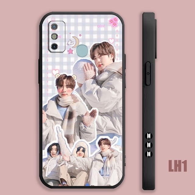 TeamHYYH Seokjin BTS VCR08 Para Redmi 9A 9C Note 8 10 10s NFC Funda Para Teléfono Borde Cuadrado