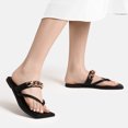 thumbnail image 4 of Dream Pairs Sandals Women Flip Flops Square Open Toe Thong Sandals Summer Casual Lightweight Comfortable Flat Slippers Indoor Outdoor Beach Walking Shopping Vacation Shoes SDFF2226W BLACK Size 9, 4 of 5