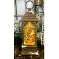 thumbnail image 2 of SANTA DECORATING CHRISTMAS TREE Lighted Water Lantern, 11" Tall, by Raz, 2 of 2