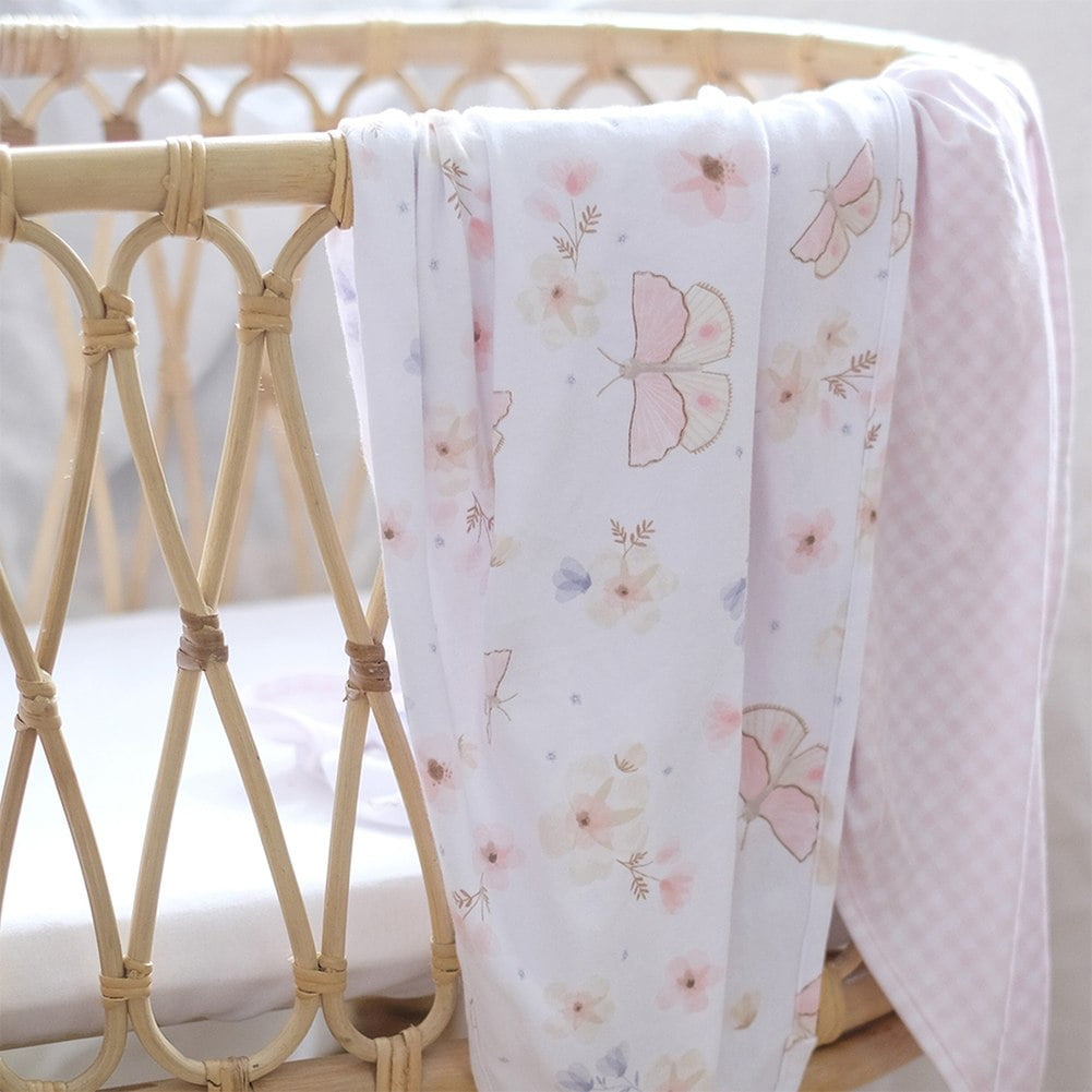 Living Textiles 2 Pack Cotton Jersey Swaddles Fly Away