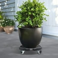 thumbnail image 2 of Support pour Plantes avec Roues, Caddy pour Plantes Robuste, Taille Ajustable, Porte-Pot avec Roulettes, Grand Chariot de Jardinière, Poupée pour Pot de Fleurs, Extérieur Intérieur, 2 of 9