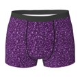 thumbnail image 6 of Men's Boxer Briefs, Purple Glitter Lightning Soft Comfy Mens Underwear Boxer Briefs Breathable With Widen Waist, 6 of 7