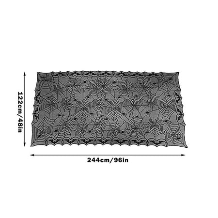 

Coappsuiop Tablecloth Black Lace Bat Tablecloth Table Decoration Cloth Table Runner