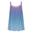 thumbnail image 5 of Women Tank Tops Summer Gradient Color Top Fashion Round Neck Sleeveless Print Casual Loose Tank Top Blouse, 5 of 5