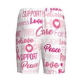 thumbnail image 5 of Easygdp Breast Cancer Pink Ribbons Awareness (2) Men's Short Pajama Pants, Sleep Shorts, Household Pants, Casual Pants with Pockets - Small, 5 of 9
