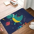 thumbnail image 5 of Fotbe Extra Durable Door Mat - Dirt Trapping Outdoor Welcome Mats - Non-Slip Outdoor Door Mats - Low Profile Front Door Mat - Indoor (16" x 24", Dinosau Space Explorer ), 5 of 9