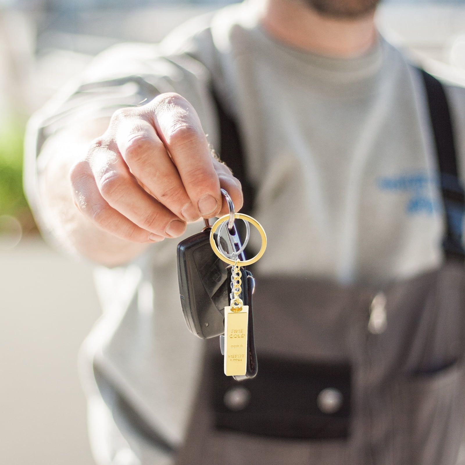 FRCOLOR 6pcs Bar Key Ring Car Key Ring 6pcs Bar Engravedable Keychain 4 Sided Keychain Vertical Bar Keychain Gift for Family Best Friend Bridesmaid