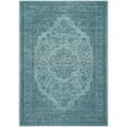 thumbnail image 1 of Safavieh Classic Vintage Collection CLV121E Aqua Cotton Square Area Rug, 6 feet Square (6' Square), 1 of 3