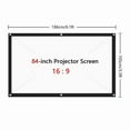 thumbnail image 2 of Portable Projector Screen Simple Curtain Anti-Light Canvas for Projector ,Wrinkle-Free Outdoor Projector Screen, 2 of 6