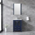 thumbnail image 2 of Lexora Home Volez 24" Single Vanity in Navy Blue, 2 of 9