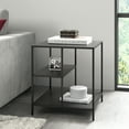 thumbnail image 7 of Evelyn&Zoe Winthrop 20" Wide Square Side Table with Metal Shelves in Blackened Bronze, 7 of 7
