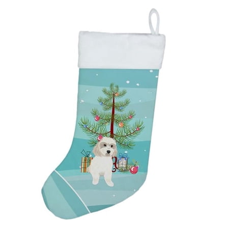 Shih-Tzu Gold #7 Christmas Christmas Stocking 13.5 in x 18 in