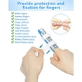 thumbnail image 5 of EcoNesxp Medium Finger Stand Stabilizer Finger Splint for Fractured Finger Pieces Metal Finger Splint Middle Finger 2 Pieces Metal Finger Splint Middle Finger for Arthritis Trigger Finger Straighteni, 5 of 5