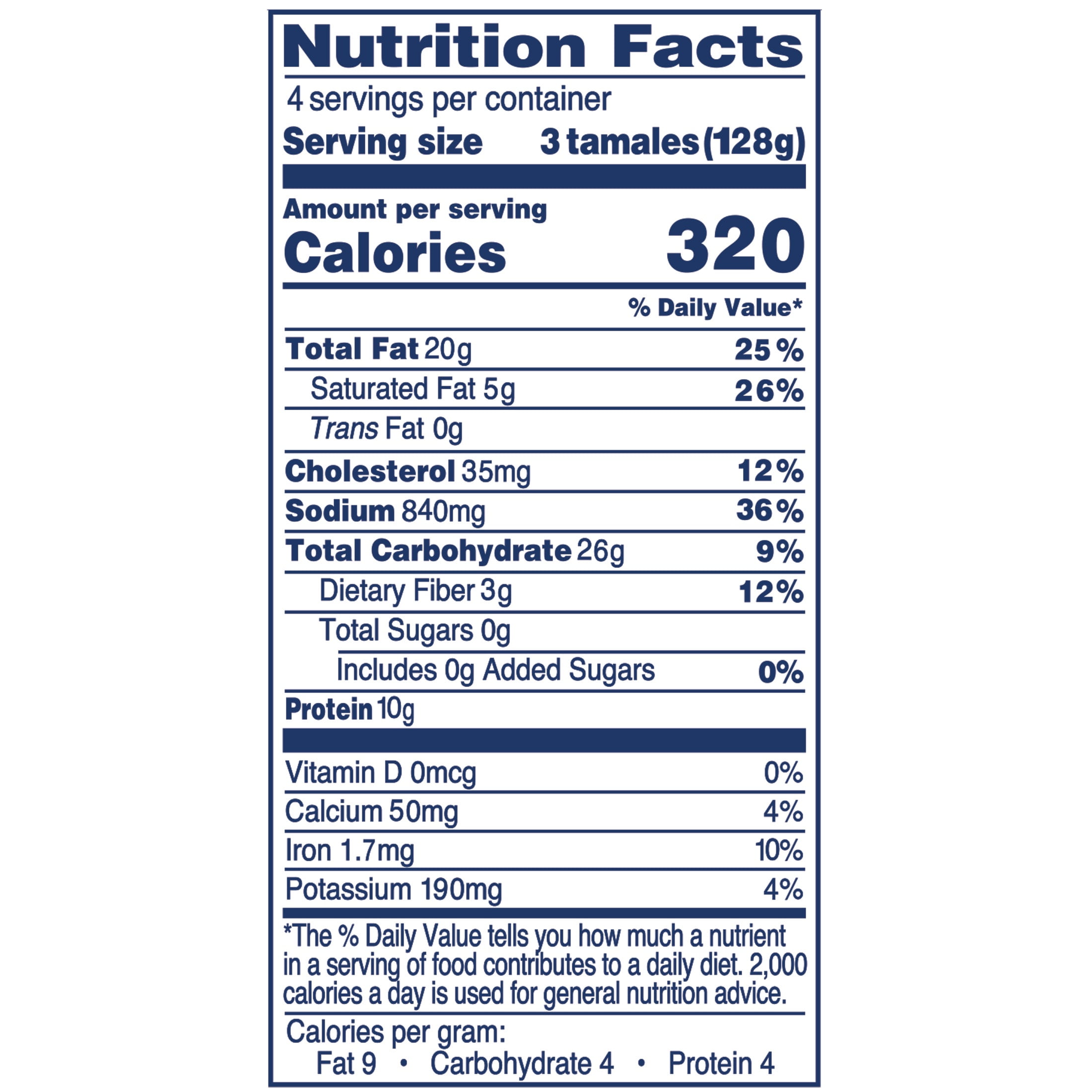 Texas Tamale Pork Tamales Refrigerated