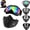 Colored, variant on Detachable Full Face Goggle Mask, Anti-Fog Grass Cutting Mask with Sponge Pad, for Welding, Riding and Mowing Protection