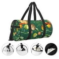 thumbnail image 4 of Rocae Vegan Print Round Travel Duffel Bag and Fitness Bag, Women's Waterproof Weekend Tote, Men's Travel and Fitness Essentials, 4 of 8