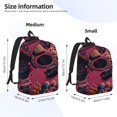 thumbnail image 2 of Balery Romantic Heart Guitar Mochila Clásica Impresa Básica para Viaje, Mochila Escolar Resistente al Agua, Mochila de Lona con Correas Ajustables-Small, 2 of 5