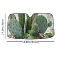 thumbnail image 6 of Awypu Cactus Rocks Leaves Sunshade for Car Windshield Universal Windshield Sun Shade for Vehicle SUV Truck Protector 51.18*27.59 in, 6 of 7