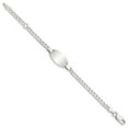 thumbnail image 2 of Auriga Fine Jewelry 925 Sterling Silver Id Bracelet 6 inch for women, 2 of 6