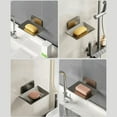 thumbnail image 5 of 2 Pcs Stainless Steel Soap Dish for Shower Wall, No-Drill Adhesive Soap Holder for Bathroom & Kitchen, Waterproof Soap Saver Rack for Bar Soap, Sponges & Scrubber, 5 of 8