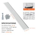 thumbnail image 4 of QinaQin Gutter Guards, 7 Pack Heavy Duty Aluminum Leaf Guards with Screws, Total 28FT Length for Easy DIY Installation, 4 of 8