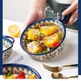 thumbnail image 3 of Home Ceramic Retro Tableware Bowl Baking Tray with Handle Salad Dish Multifunctional Large Capacity, 3 of 4
