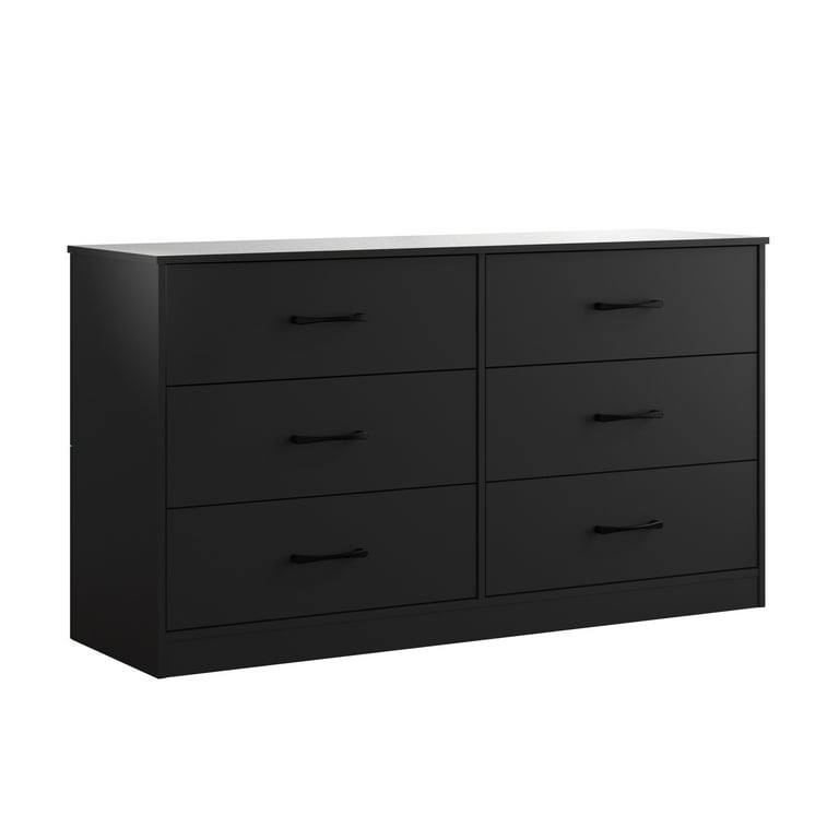 Mainstays Ardent 6 Drawer Dresser, 53.75" Wide, Black