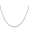 thumbnail image 2 of Diamond2Deal 925 Sterling Silver 1.35 mm 8 Sided Diamond-cut Box Chain Necklace for Women 18", 2 of 6
