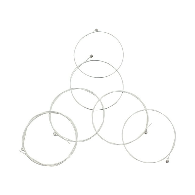 Yeacher Stainless Steel Silver-Plated Copper Alloy Wound 1st-6th (.010-.047) 6pcs Acoustic Guitar Strings String Set