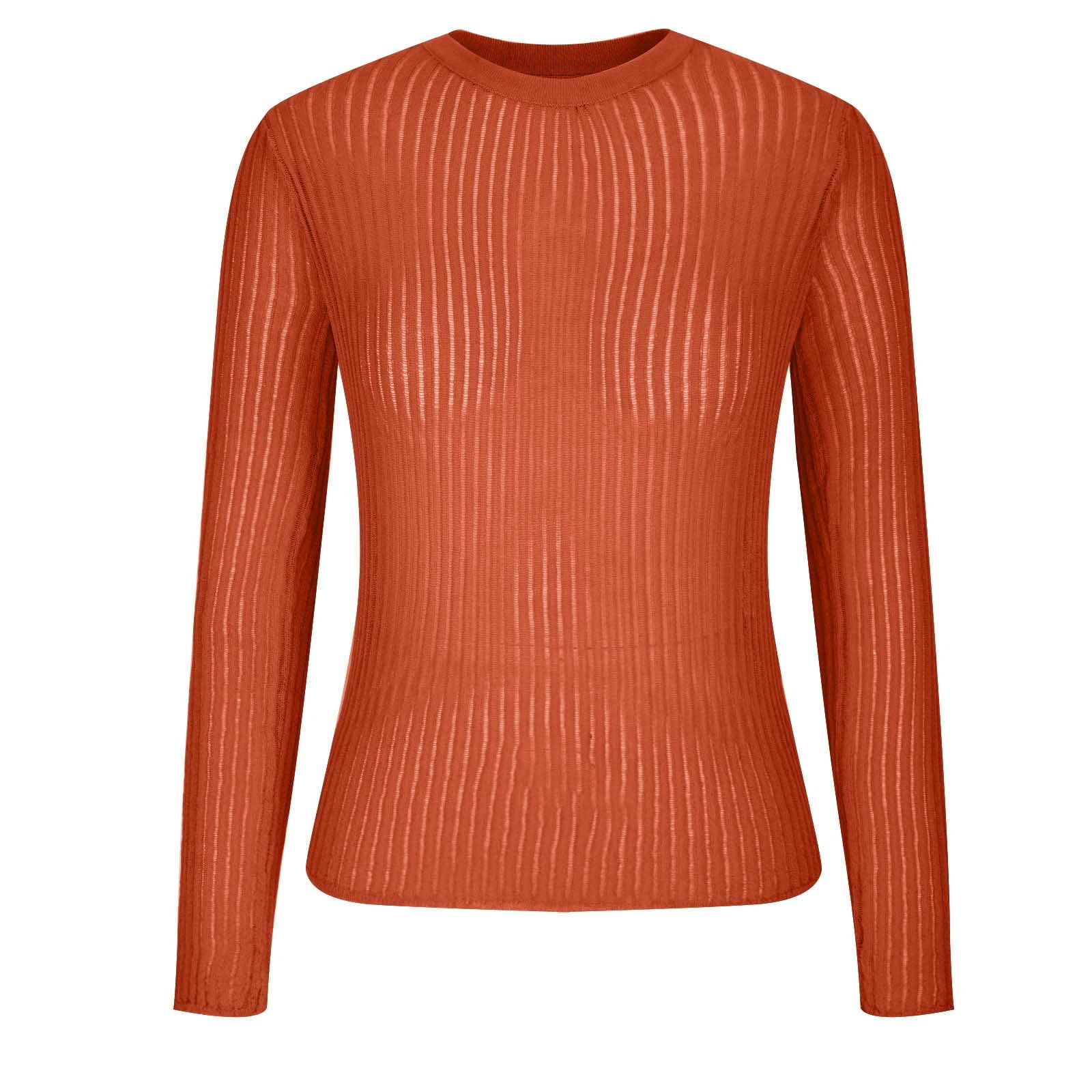gakvbuo Sheer Tops For Women Sexy See Through Crew Neck