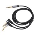 thumbnail image 1 of Audio Splitter Cable, Portable Male To Male Splitter Cord Aluminum Alloy  for Power Amplifier for Mixer for Microphone, 1 of 7