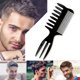 thumbnail image 4 of Peine de pelo de aceite Vintage para hombre peine de horquilla de dientes anchos Retro peine de barba para el pelo trasero, 4 of 7