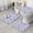 Purple Background Dinosaur, variant on Pink Unicorn Flamingo Pattern Bathroom Rugs Sets 3 Piece,Toilet Cover Set,Absorbent Non Slip Bathroom Mats Sets with U-Shaped Contour Rug Toilet Rug Set