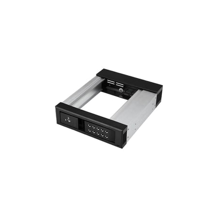 UPC: 0065030872317 | STARTECH 5.25 to 3.5 Hard Drive Hot Swap Bay – For 3.5 SATA/SAS Drives – Trayless – Aluminum