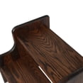 thumbnail image 2 of CONSDAN Hardwood Oak 2-Tier Step Stool, Kids Stool for Bathroom Kitchen Toilet, Natural Color, Chocolate Color, 2 of 8