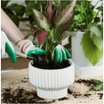 thumbnail image 5 of White Ceramic Ribbed Planters (2 Count), 5 of 7