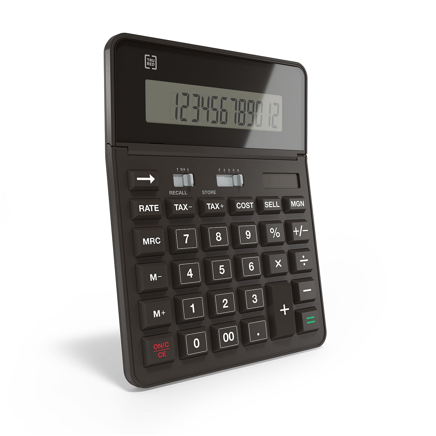 Staples 12-Digit Solar and Battery Basic Calculator Black (TR290/ST290-CC)