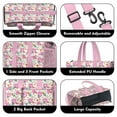 thumbnail image 3 of Teacher Tote Bag,Beige Pink Football Helmets Pattern Teacher Utility Tote Bag,Large Work Tote Bags for Women with Multiple Pockets,Top Zipper Closure,13.8x10.6x6.7 Inch, 3 of 5