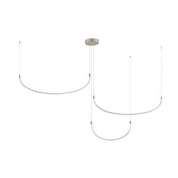 Kuzco Lighting Mp89370 Talis 71" Wide Led Suspension Linear Pendant - Nickel