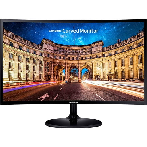 Samsung CF390 Series 27 inch FHD 1920x1080 Curved Desktop Monitor for Business, HDMI, VGA, VESA mountable, 3-Year Warranty, TAA (C27F390FHN), Black
