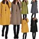 thumbnail image 5 of Otoño Invierno vestido de las mujeres del tamaño extra grande de manga larga bolsillos Carevas Vestido de manga larga para mujer, 5 of 7