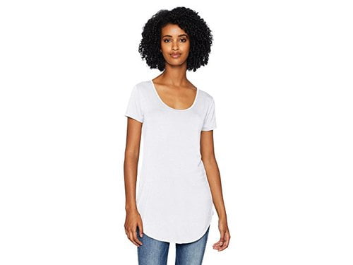 Longline white t shirt ladies Clearance