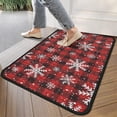 thumbnail image 4 of Christmas Welcome Mat 17x30 Inch with Reindeer and Snowflakes, Non-Slip Doormat for Front Door - Outdoor Indoor Holiday Decor, Durable Entry Rug, 4 of 7