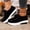 Black, variant on YOUYEDIAN Loafers for Women Fall Winter Versatile Comfortable Platform Heel Flats Square Toe Fashion Strap Design Slip On Shoes